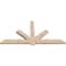 Ekena Millwork Kennewick Smooth Timber Gable Bracket, Douglas Fir, 84"W x 42"H x 3 1/2"D x 5 1/2"F, 12/12 Pitch GBW084X42X0406KEN00SDF - alternate 2